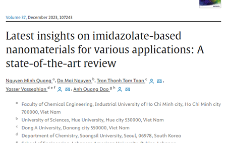 Latest insights on Imidazolate-based nanomaterials for various applications: A state-of-the-art review.